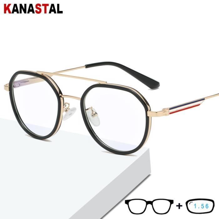 Couleur Transparent frequence Myopie 0.75 Lunettes anti lumiere bleue TR90 pour homme et femme monture meta Cdiscount Bijouterie