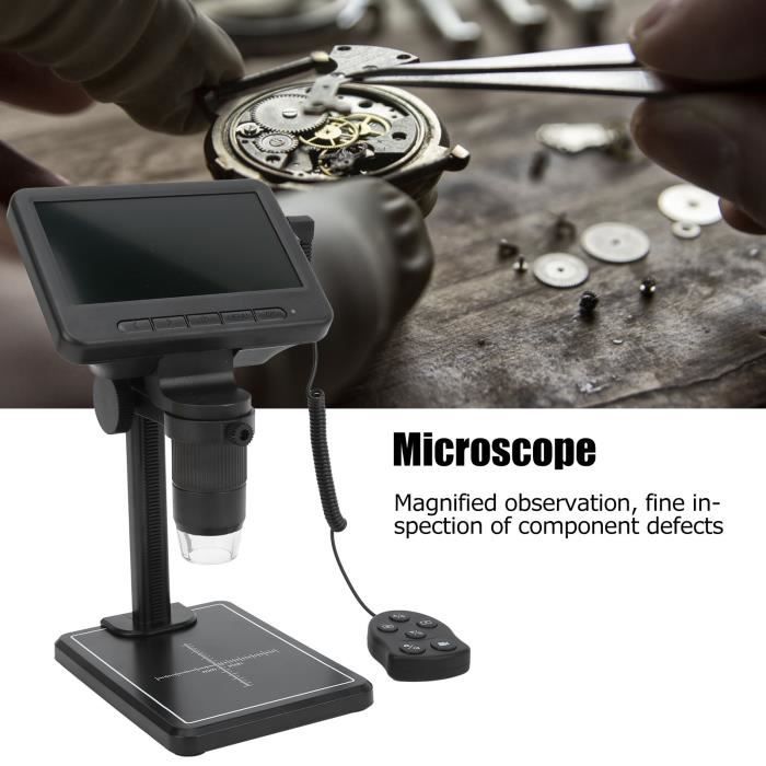 Cikonielf microscope d'inspection Microscope USB à écran 5 pouces 1080P ...