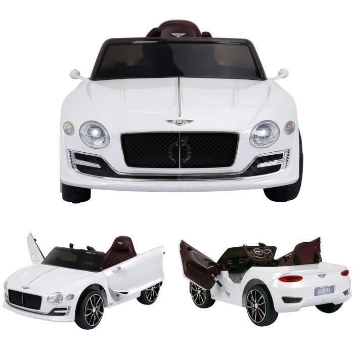 Bentley EXP12 Blanc, 12volts, voiture électrique enfant - ZalanDrive