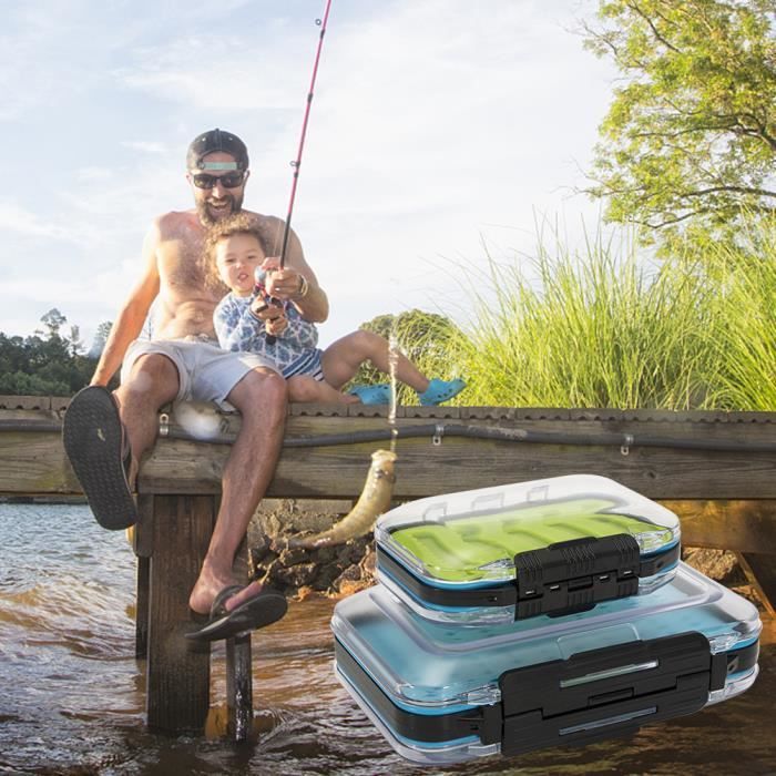 Vue élevée De Divers Leurres De Pêche En Boîte | Photo Gratuite