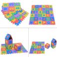 Puzzle tapis mousse bébé alphabet et chiffres 36 pcs HB016-2