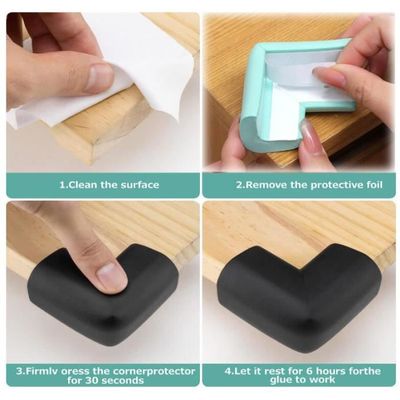 Protection Angle Meuble Bebe,U-Forme Mousse Autocollante Angle Table Protection Enfant, Extra-Épais En NBR Absorbant Chocs Pour - Puériculture & Eveil Bébé