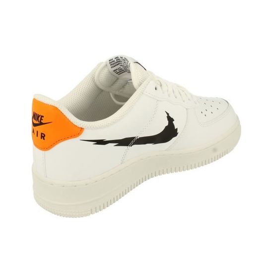 Baskets Nike Air Force 1 07 Hommes Blanc Cuir Lacets Plat Blanc Cdiscount Chaussures
