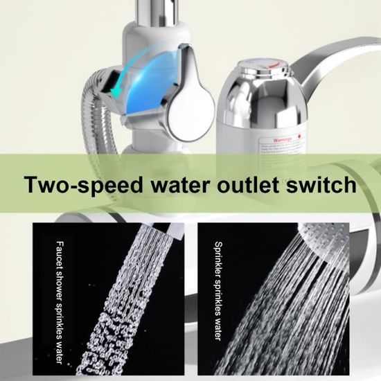 3000W Electric Instant Hot Water Faucet Water heater Fast heating with LED  Temperature Display Tankless Tap For Kitchen shower - Cdiscount Bricolage