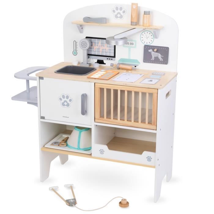Centre Vétérinaire Smoby Soins Animaux 19 Accessoires Table d'Examen Centre Vétérinaire Smoby Soins Animaux 19 Accessoires Table d'Examen