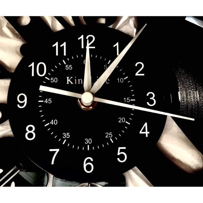 Disque Vinyle découpé Décoration Vintage horloge Queen