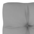 Coussin de canapé palette Bain De Soleil chaise longue Matelas Transat Confortable - 3788Pro® - Gris-3