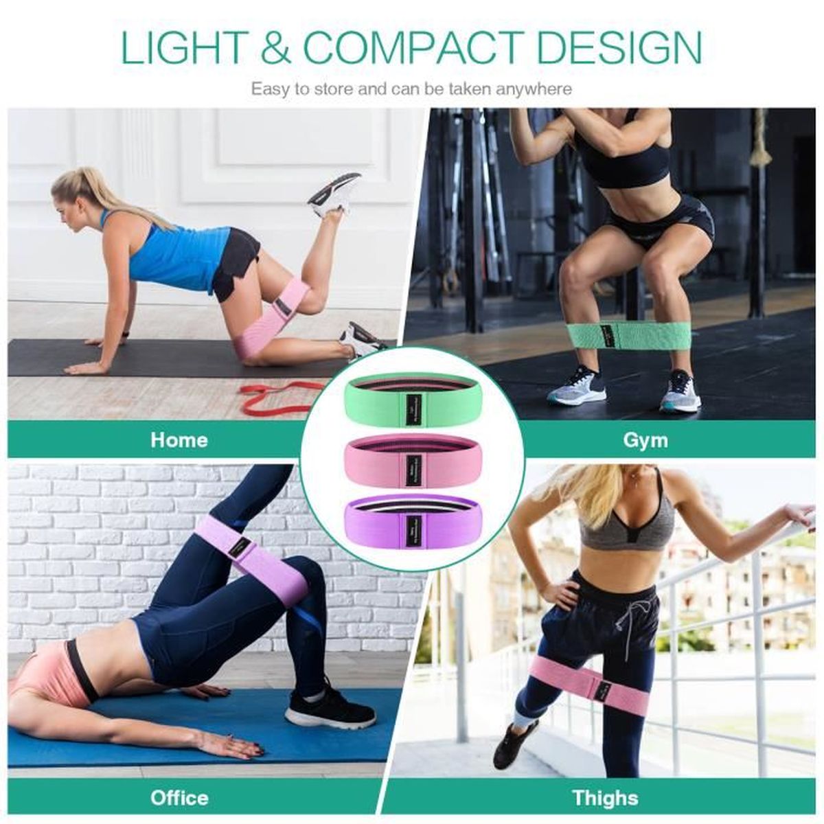 XDecorationjh Sangles Yogafemmes Yoga Stretch Strap Ceinture 8-Forme Yoga Pull Up Ceinture Corde pour Poignet Taille Booty Formation Gym Accessoires Fitness Equipment-B