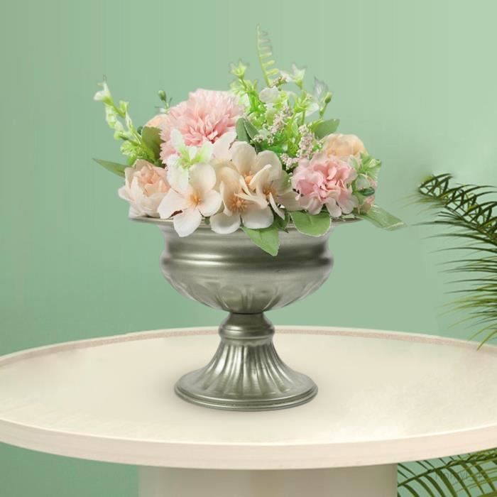 Vase à fleurs en métal, Collection Artisanat créatif Arrangement floral Art  Pot de fleurs de style européen pour décorations
