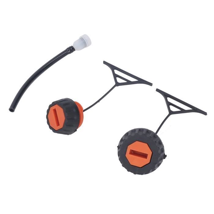Bouchons Réservoir STIHL Nicoone - Lot De 2 (Essence Et Huile) - Pour Tronçonneuses 020, 021, 023, 026, 028, 034, 036, 038, 048