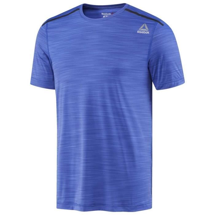 T shirt homme Reebok Activchill Bleu Coutures thermocoll es