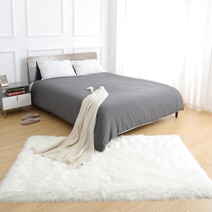 Tapis rond sur mesure écru épais et très doux - Inspiration Luxe