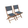 Salon de jardin en bois extensible - Almeria - Table 120/180cm avec rallonge. 2 fauteuils et 4 chaises. en bois d'Eucalyptus  huilé-5
