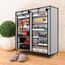 Leshp Etagere Range Chaussures 30 Paires Eco Avec Sa Housse Grise