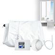 Kit calfèutrage fenêtre clim mobile 5m, tissu isolant zippé, installation facile Cuneary
