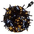 Guirlande lumineuse LED VOLTRONIC 40m - 400 LED - chaud/froid - câble vert-0