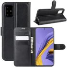 APRILLY Housse Samsung Galaxy A51 - Nouveau PU Cuir Portefeuille avec Support Antichoc Etui Coque Galaxy A51 SM-A515FN/DS (6.5") - Noir