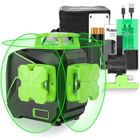 Huepar Niveau Laser-12 Lignes 3D-3X360 En Croix Faisceau Vert-Autonivelant-Vertical Horizontal-Chargeur USB- Batterie Li-ion/Sèche