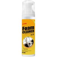Foam Cleaner - Spray Nettoyant pour Cuir De Voiture, 100 ML De Mousse Nettoyante pour Voiture Et Maison À Saveur De Citron