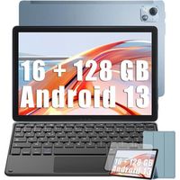 Blackview Tab 13 Pro Tablette Tactile Android 13 10.1" 16Go+128Go-SD 1To 7680mAh(18W) 13MP+8MP 4G,WiFi,Dual SIM Bleu Avec Clavier