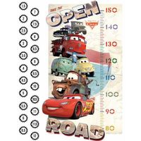 Stickers Toise Cars Disney - Flash McQueen - 65 cm x 85 cm - Bébé - Noir - Licence Cars - Marque Disney