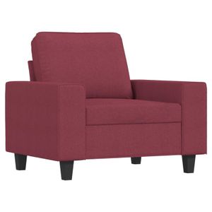 Fauteuil Club Enfant Bois Et Simili Rouge - Très Bon état - 4 Pieds