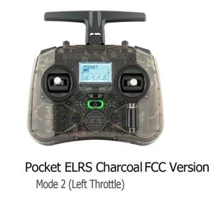 ACCESSOIRE CIRCUIT Elrs Charcoal M2 - Émetteur à cardan de poche, télécommande, portable, léger, lumière LED intégrée, antenne p