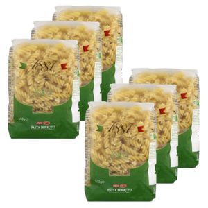 PENNE TORTI & AUTRES Lot 6x Pâtes italiennes Fusilli 36 BIO - 1881 Pasta Berruto - paquet 500g