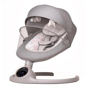 Aomdom balancelle bebe electrique,transat bébé e pour enfants jusqu'à 9 kg  de poids,avec télécommande et wireless pour Style de contrôle APP,balancelle  bébé avec harnais de sécurité 5 points en destockage et reconditionné