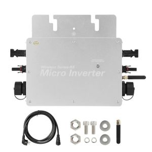 Micro Onduleur Solaire, 800W Haute Précision Réseau Solaire Cravate Micro  Onduleur pour l'Argent Industriel Nous Plug 