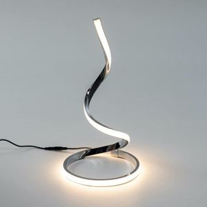 LAMPE A POSER Lampe à poser chromée LED spirale - Jara