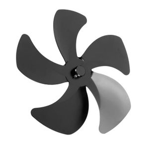 POÊLE À BOIS Mothinessto Remplacement de lame de ventilateur de poêle Lame de ventilateur de poêle de remplacement en bricolage cheminee Noir