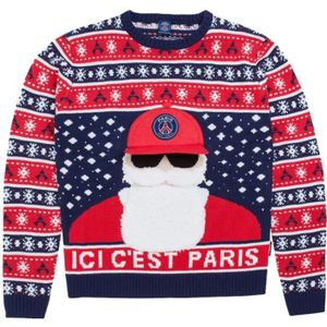 PULL PSG Pull de Noël Rouge/Marine Garçon Weeplay