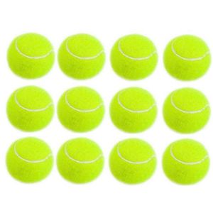 BALLE DE TENNIS 12 boules de tennis, sport de sport jouet de cricket jouet jouet Toy Formation pour adultes Enfants Exercice avec sac de transport,