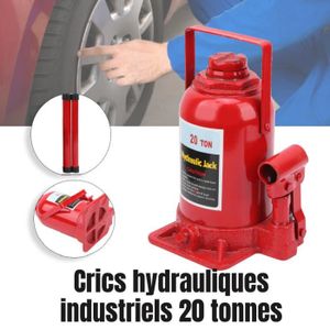 CRIC Levage Crics à bouteilles hydraulique 20T MAX de voiture pour remplacer pneu stable professionnel - YUL5