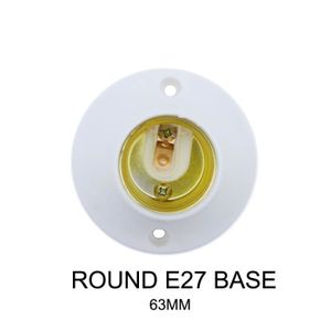 lampe de surface de fixation base 63mm 6A es E27 ampoule titulaire À vis edison socket