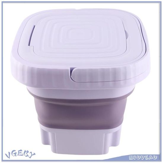 Machine à Laver Portable 11L Pliante - Mini Laveuse Automatique 110-240V Pour Camping-Car