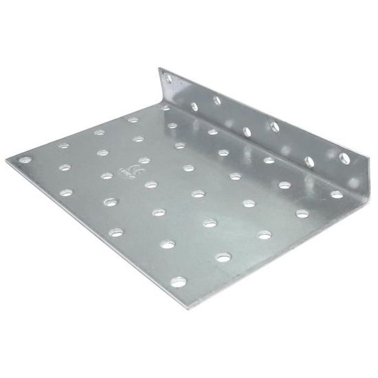 AERZETIX - Lot De 2 équerres De Fixation Plaques D'assemblage à 90° - 75x150x60x8mm - En Acier