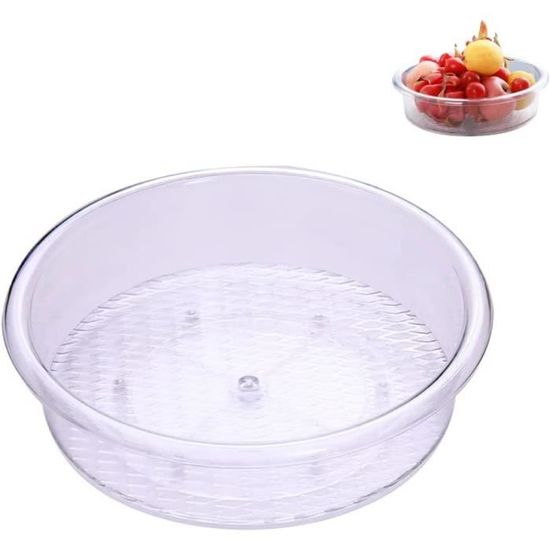 Lot De 4 Plateaux Tournants 25.4 Cm - Organisateur Pour Placard, Réfrigérateur Et Salle De Bain - 3