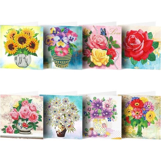 8 Pièces Kit De Stylos De Peinture Diamant 5D, Outil De Stylo à Pointe