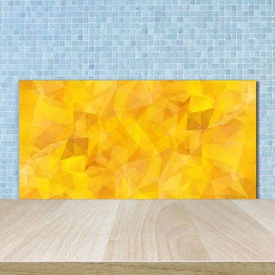 Panneau Décoratif Cuisine Sur Verre 100x70 Cm - Abstraction 3D Noir - Tulup - Moderne