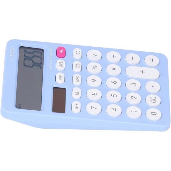 Calculatrice De Bureau Solaire Et à Piles Tofficu - Design Compact Vert Foncé Pour étudiants Et Bureau