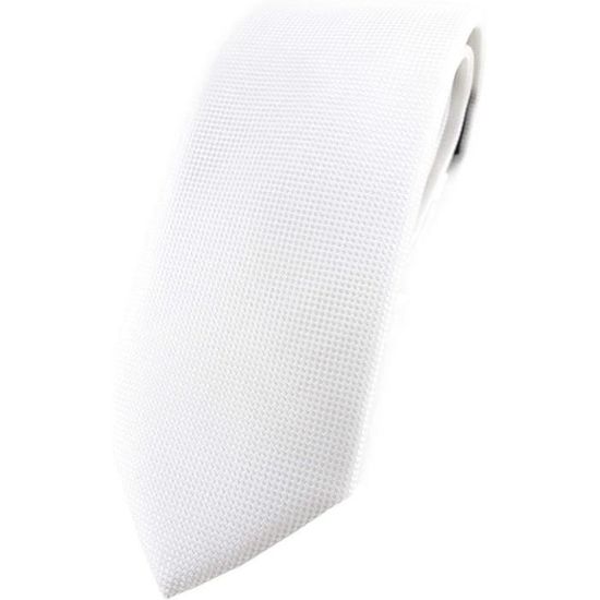 TigerTie Cravate Design Piqué 100% Coton - Largeur 8 Cm - Motifs Élégants