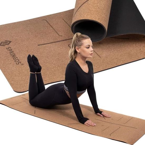 Generic Tapis De Gym/ Yoga EPAIS + Sangle De Transport - Prix pas cher