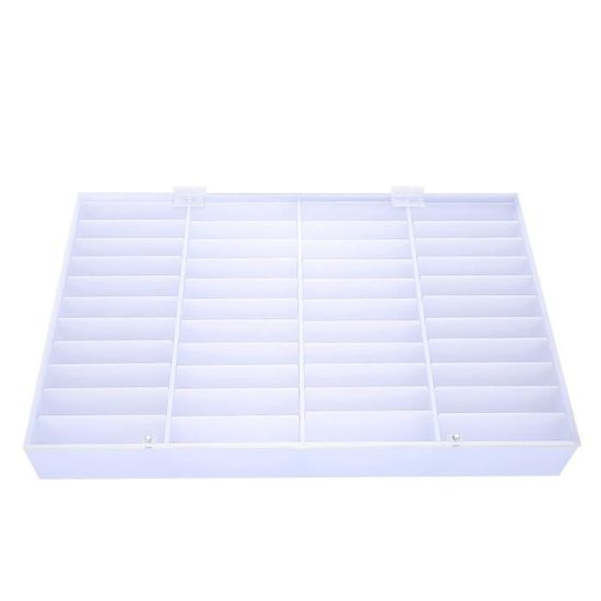 Boîte De Rangement Transparente 24 Cases Pour Vernis à Ongles Ou Rouges à Lèvres
