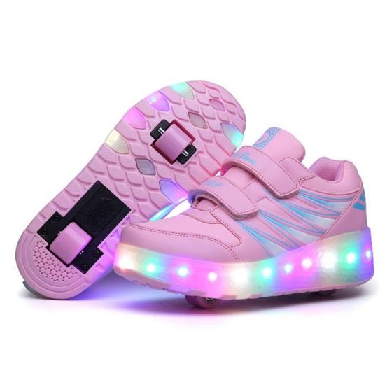 Chaussures à roulettes LED pour enfants - Marque - Modèle - Scratch -  Compensé - Bleu - Achat / Vente Chaussures à roulettes LED pour enfants -  Marque - Modèle - Scratch - Compensé - Bleu - Cdiscount