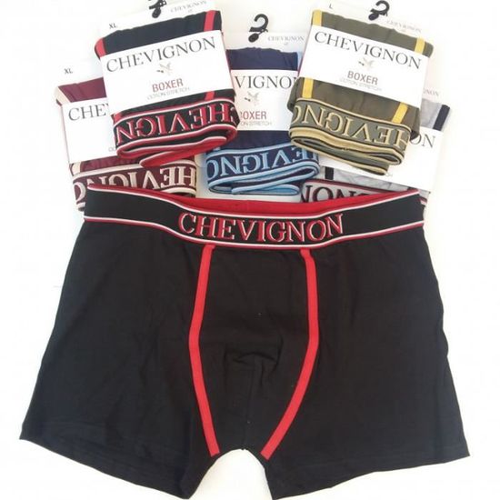 Lot De 5 Boxers Chevignon Homme – Taille L – Coton Stretch
