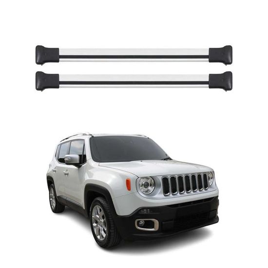 Barres de Toit Transversales pour Jeep Renegade 20192023 Aluminium Gris Cdiscount Auto Barres de Toit Transversales pour Jeep Renegade 20192023 Aluminium Gris Cdiscount Auto