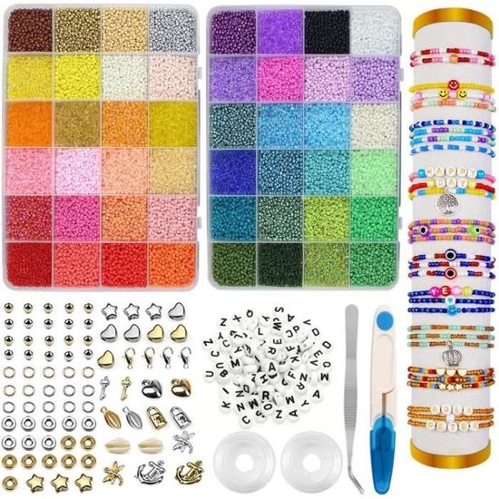 1890 Pcs Perles Rondes 4 6 8 10mm Perles Pour Bracelet Enfant Perles