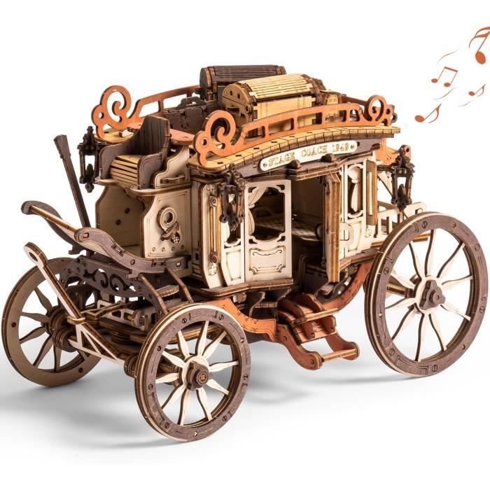 STEM Jouets Puzzle 3D Maquette En Bois à Construire - Maquette Bois - Puzzle 3D Bois Avec